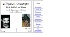 Desktop Screenshot of eleganceacoustique.de